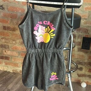 Zara kids Gray Jumpsuit- 80s child design